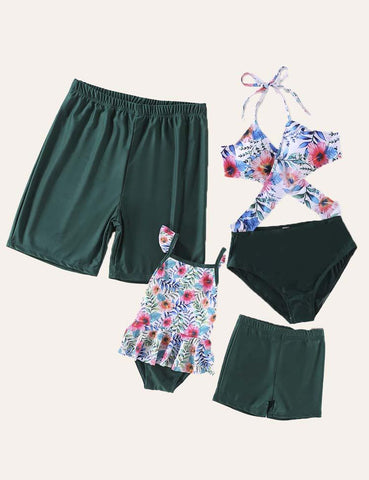 Floral Family Matching Swim Suit - CCMOM