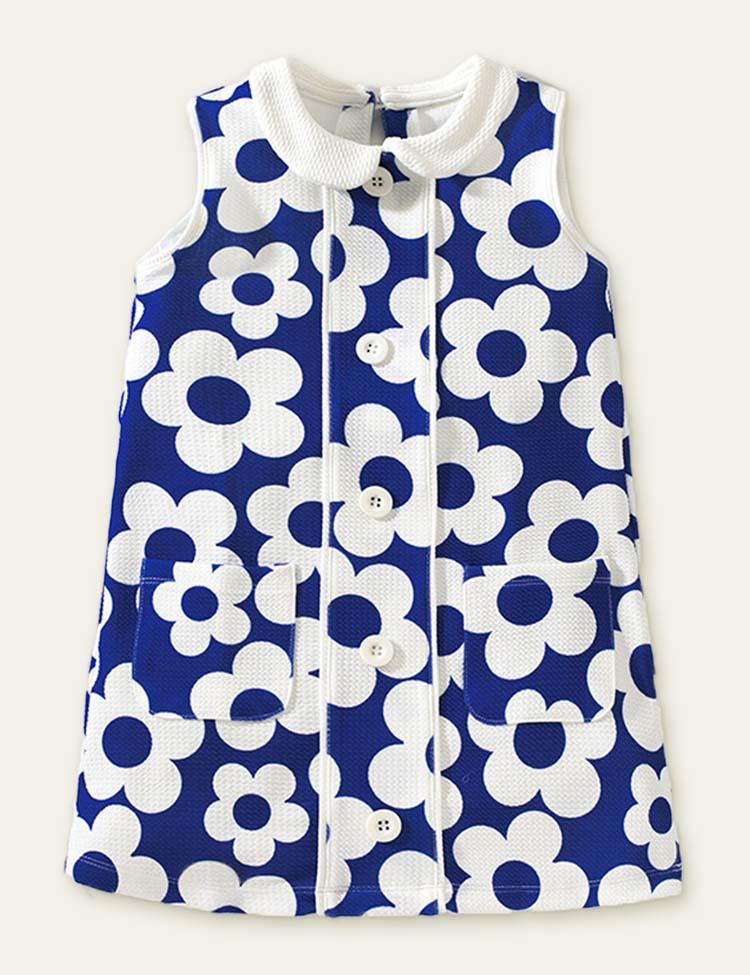 Floral Printed Sleeveless Dress - CCMOM