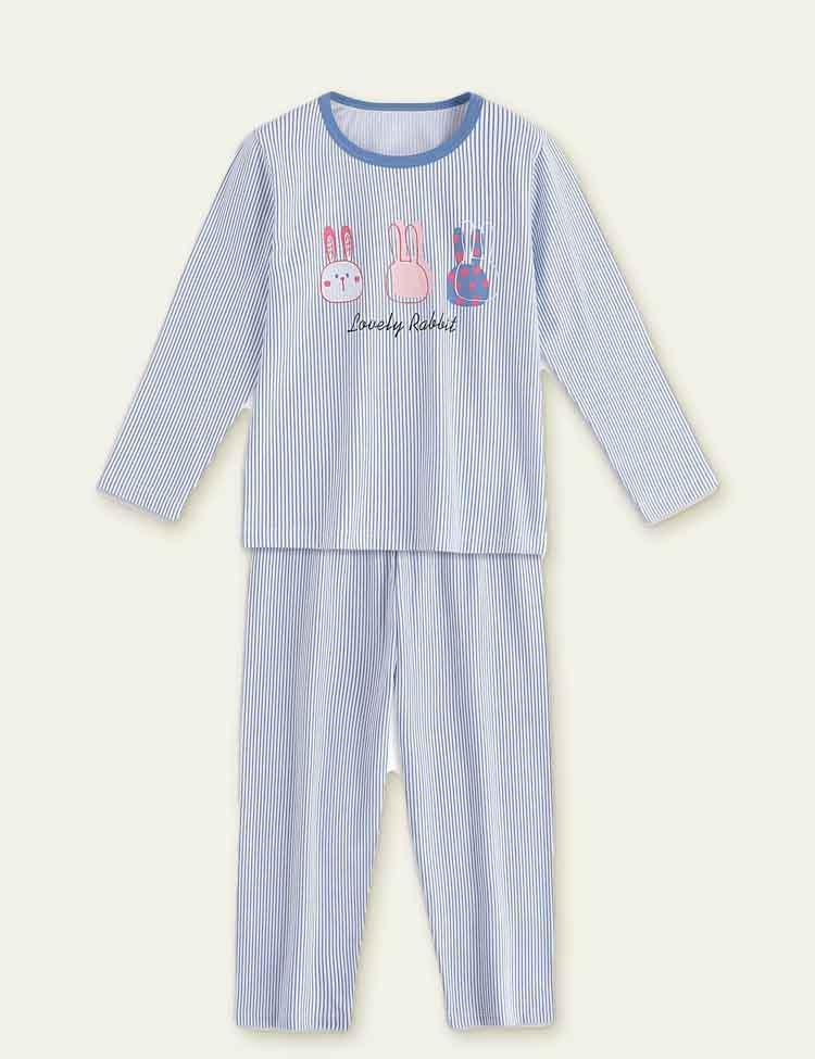 Cute Cartoon Printed Long-Sleeved Cotton pajamas - CCMOM