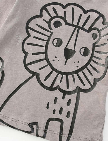 Lion Printed Long Sleeve T-shirt