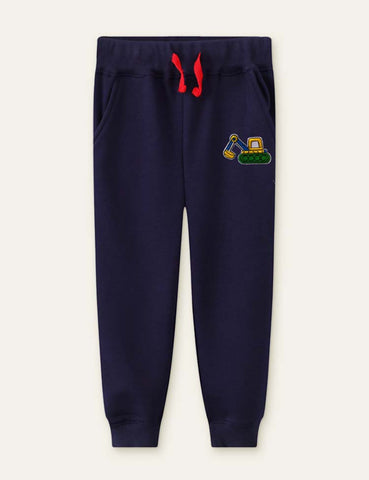 Excavator Appliqué Sweatpants