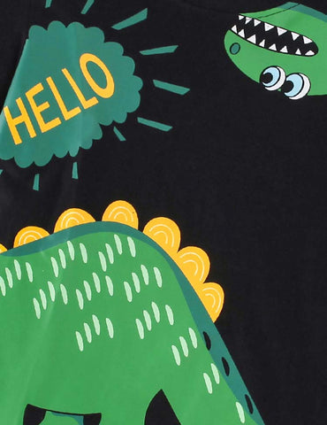 Funny Dinosaur Printed T-shirt