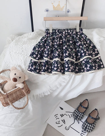 Floral Tiered Skirt