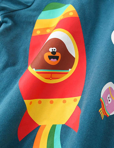 Rocket Rainbow Printed T-shirt