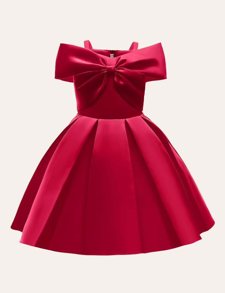 Bow Suspenders Party Dress - CCMOM