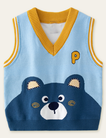 Cute Bear Sweater Vest