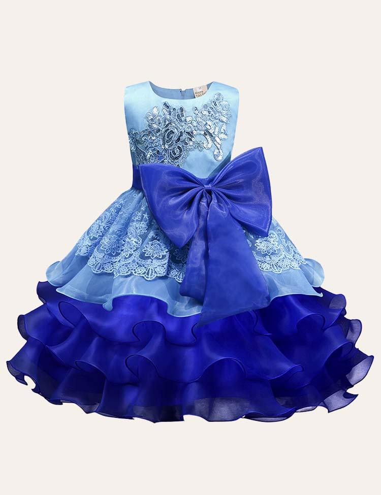 Bow Floral Party Dress - CCMOM