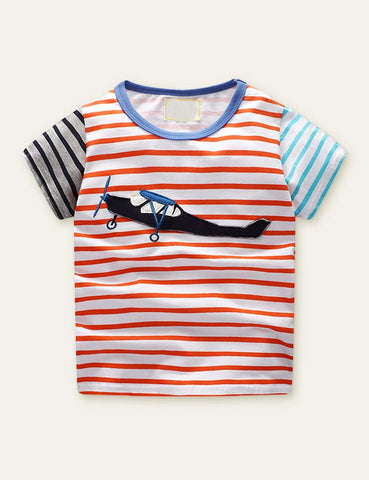 Airplane Appliqué T-shirt