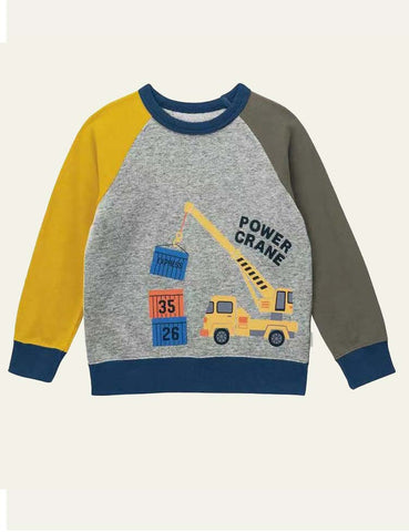 Cartoon Vehicle Sweatshirt