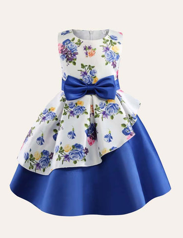 Floral Sleeveless Party Dress - CCMOM