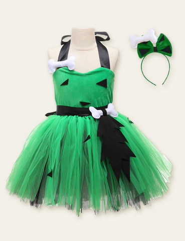 Halloween Three-Dimensional Bone Decoration Party Dress