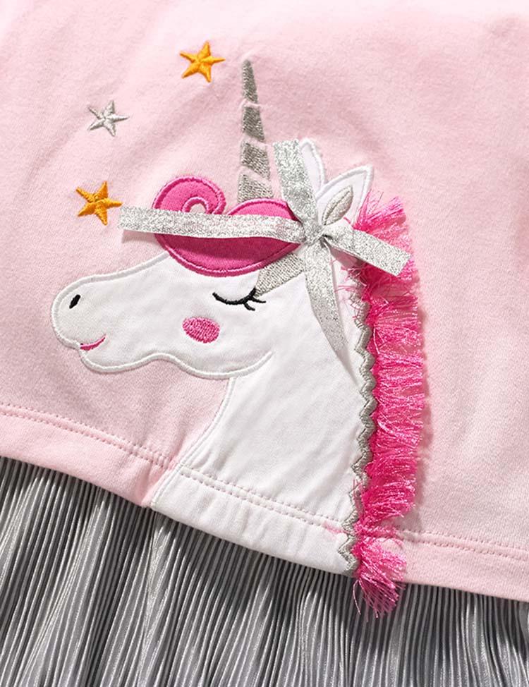 Unicorn Appliqué Dress - CCMOM