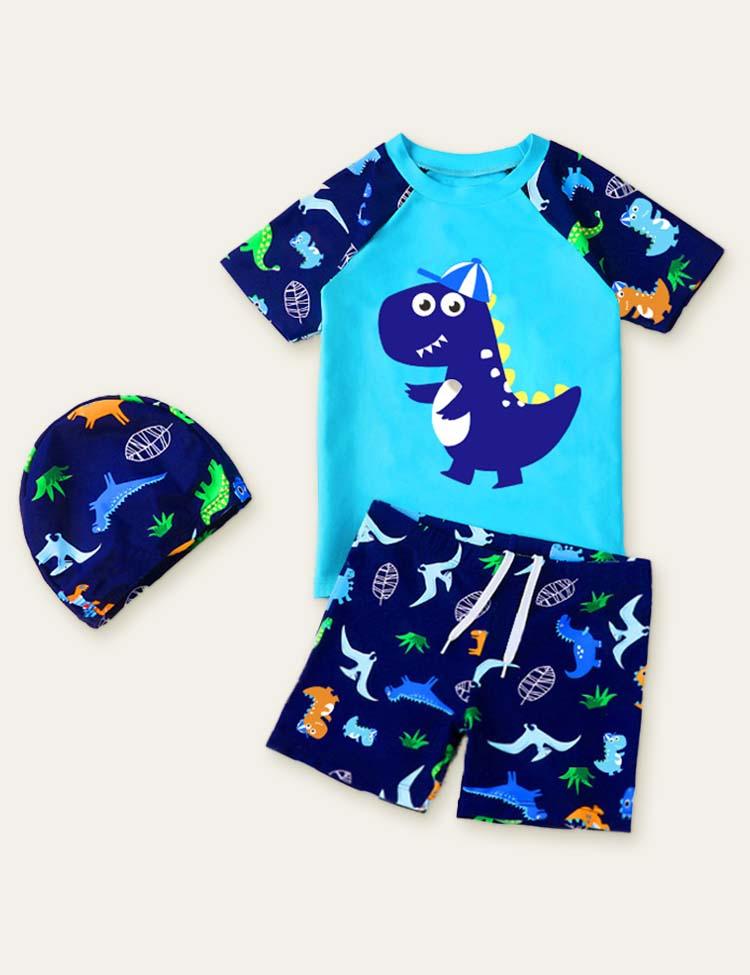 Dinosaur wim Suit + Cap - CCMOM