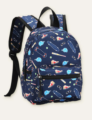 Cartoon Animal Full Printed Schoolbag Backpack