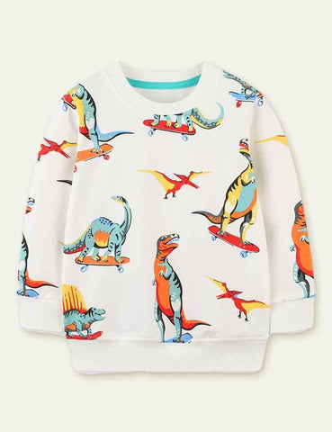 Dino Printed Sweater - CCMOM