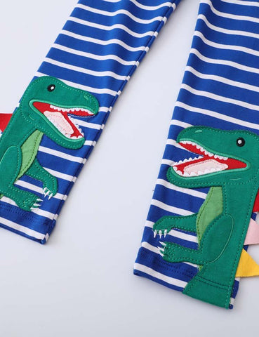 Dinosaur Appliqué Leggings - CCMOM