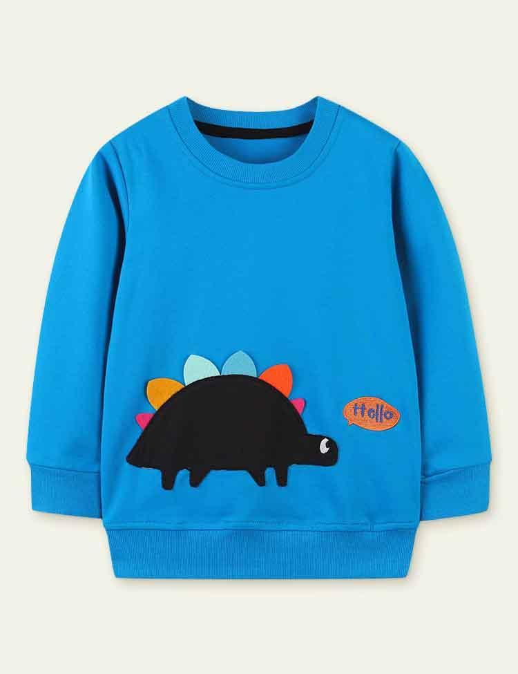 Dinosaur Appliqué Sweatshirt - CCMOM