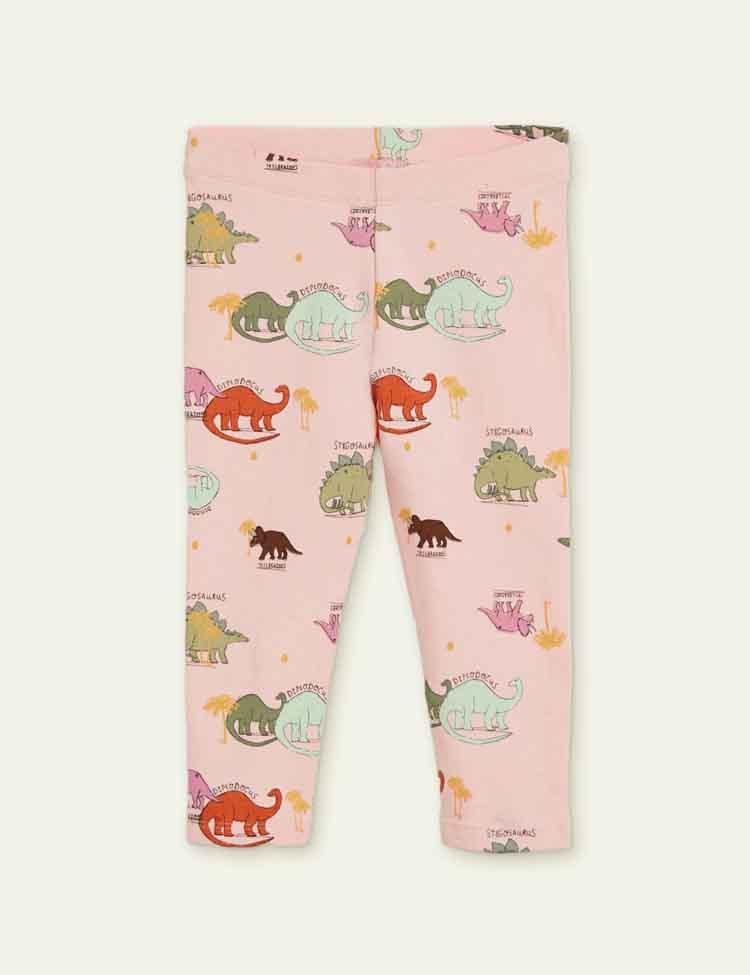 Dinosaur Printed Full Printed Knitted Leggings - CCMOM