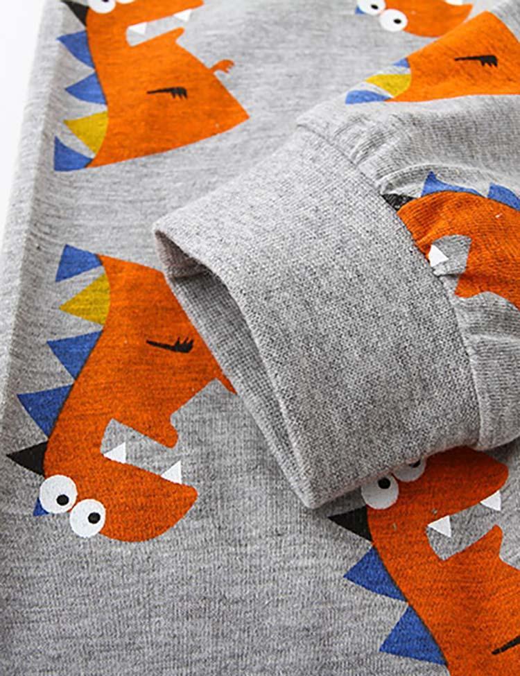 Dinosaur Printed Long-Sleeved pajamas - CCMOM