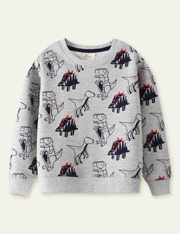 Dinosaur Printed Sweater - CCMOM