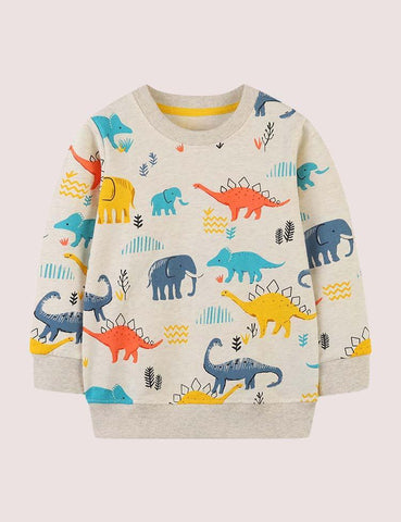 Dinosaur Printed Sweatshirt - CCMOM