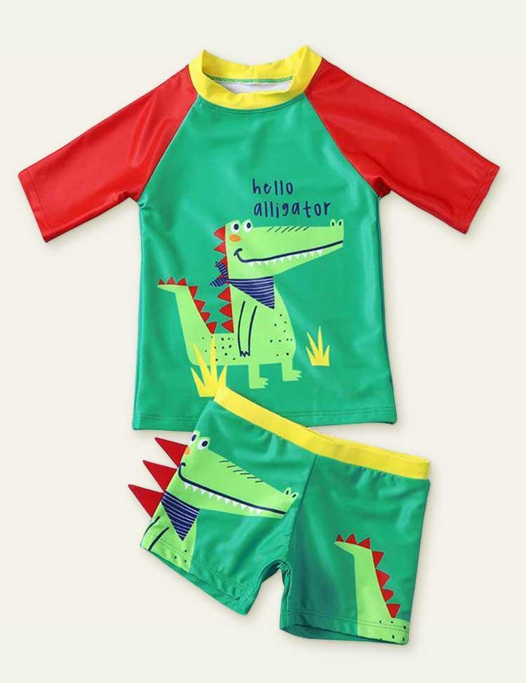 Dinosaur Split Cartoon Swimsuit - CCMOM