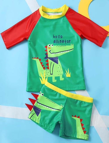 Dinosaur Split Cartoon Swimsuit - CCMOM