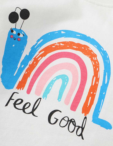 Snail Rainbow Printed Sweatshirt