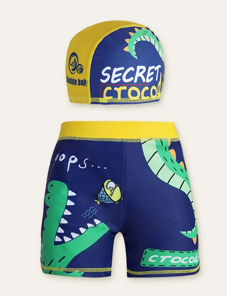 Animal Swimming Shorts + Swimming Cap - CCMOM