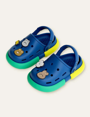 Unisex Bear Letter Sandals