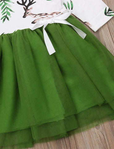 Forest Green Tulle Dress