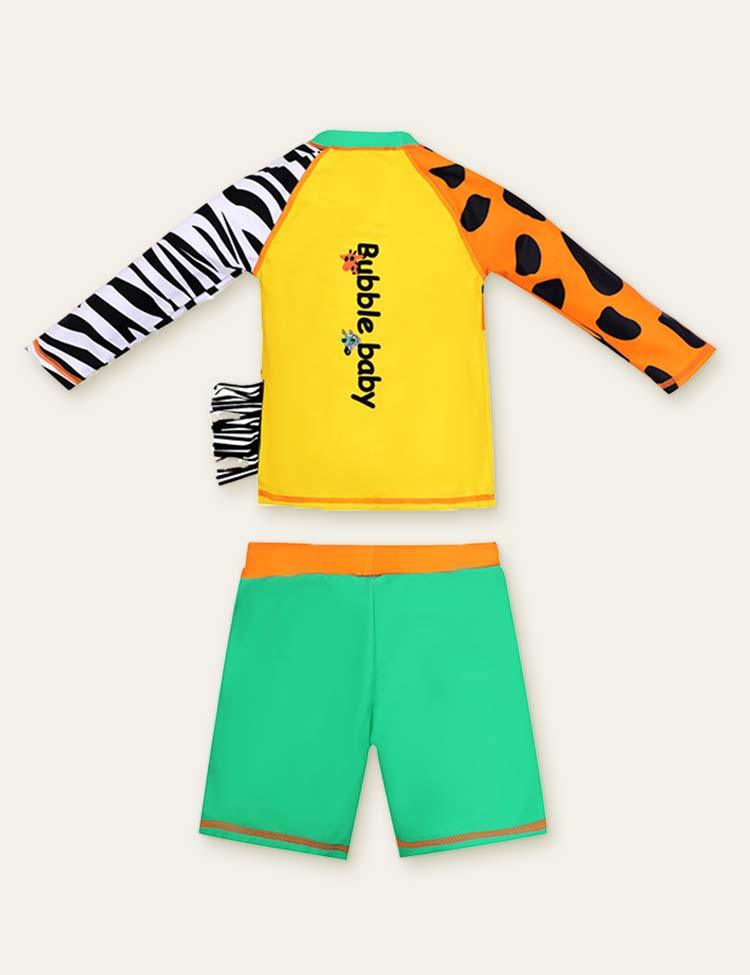 Animal Long Sleeve Swim Suit + Cap - CCMOM