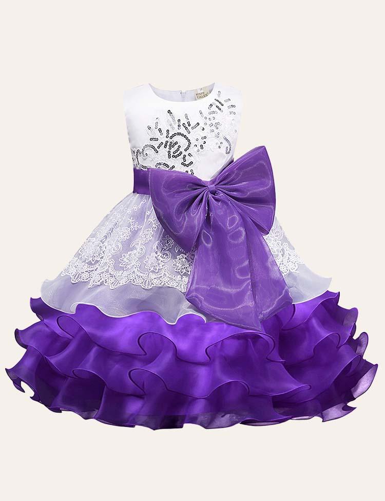 Bow Floral Party Dress - CCMOM