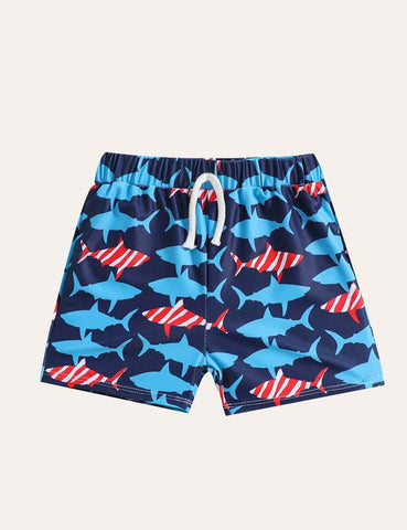 Shark Full Printed Swimming Shorts - CCMOM