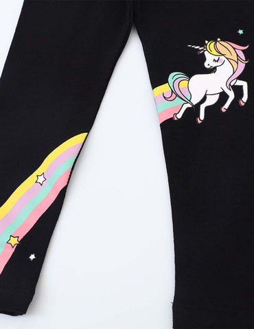 Rainbow Unicorn Printed Leggings