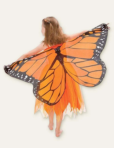 Toddler Girl Butterfly Wings Mesh Party Cape