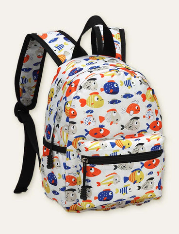 Cartoon Animal Full Printed Schoolbag Backpack