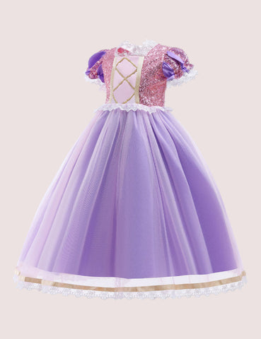 Frozen Princess Mesh Party Dress