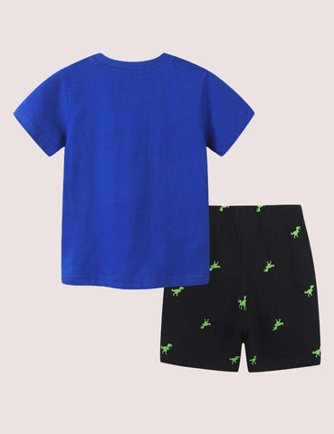 Cartoon Crocodile T-shirt Set