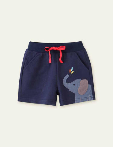 Elephant Appliqué Shorts - CCMOM