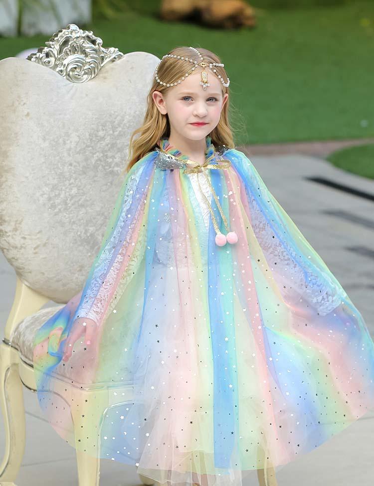 Mesh Sequins Party Cape - CCMOM