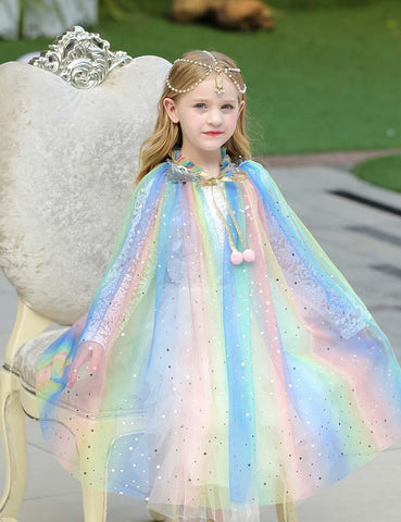 Mesh Sequins Party Cape - CCMOM