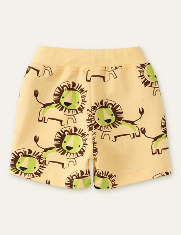 Lion Printed Shorts