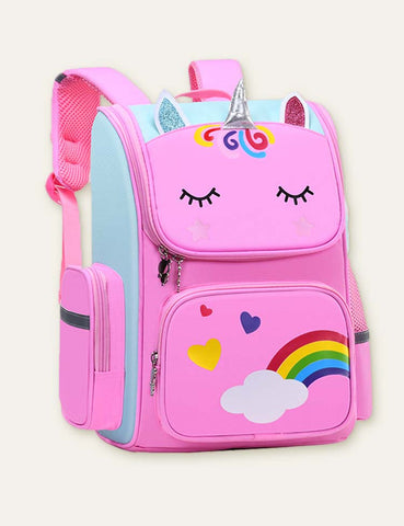 Rainbow Unicorn Printed Schoolbag Backpack