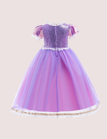 Frozen Princess Mesh Party Dress