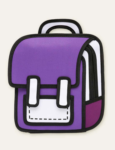 Comic Colorful Schoolbag Backpack