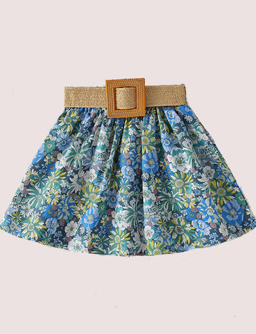 Full Printed Sunflower Skirt