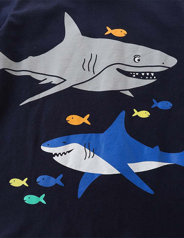 Shark Print T-shirt