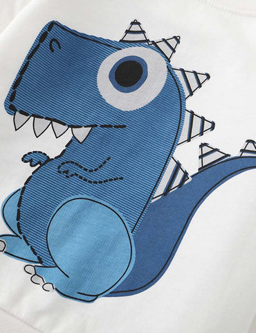 Funny Dinosaur Printed Sweatshirt