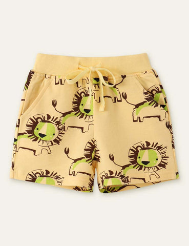 Lion Printed Shorts